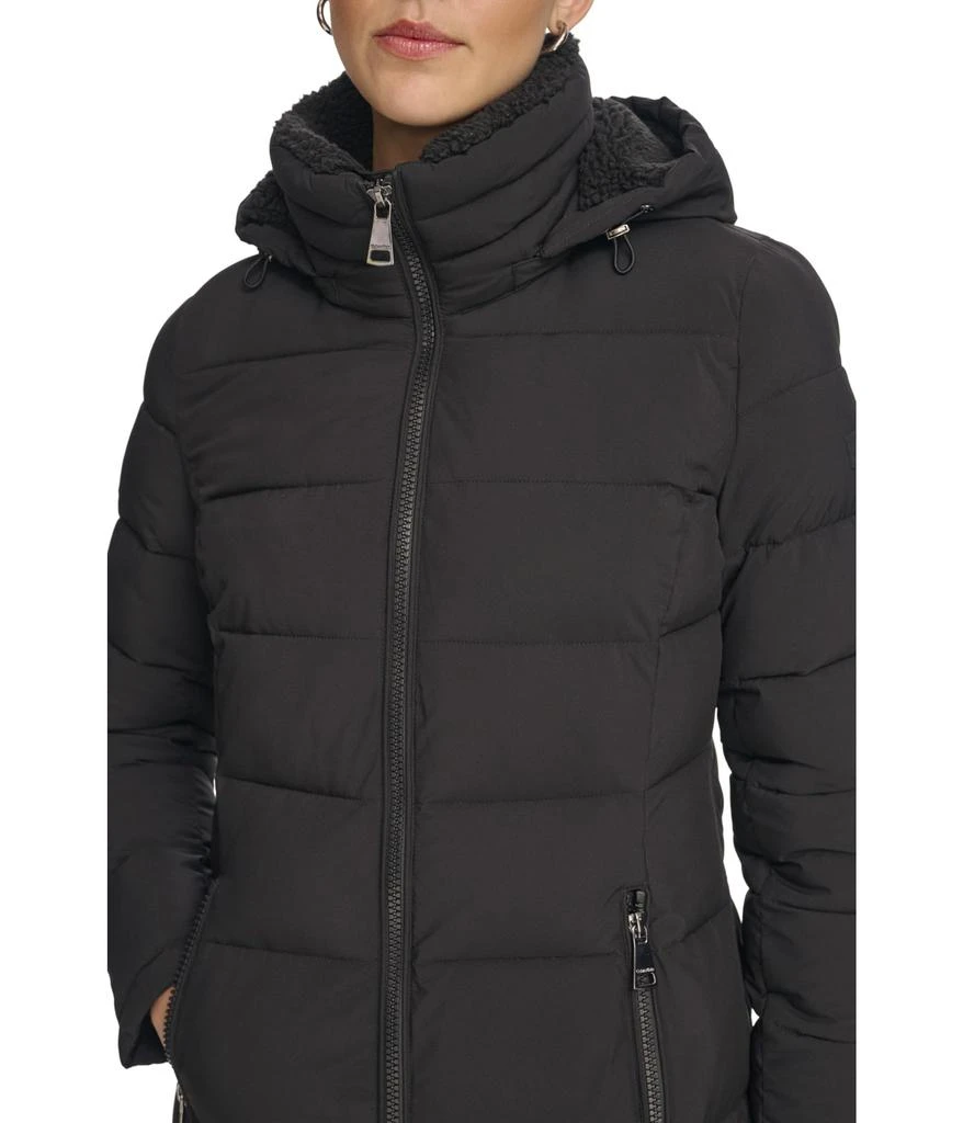 商品Calvin Klein|Faux Sherpa Puffer,价格¥922,第4张图片详细描述