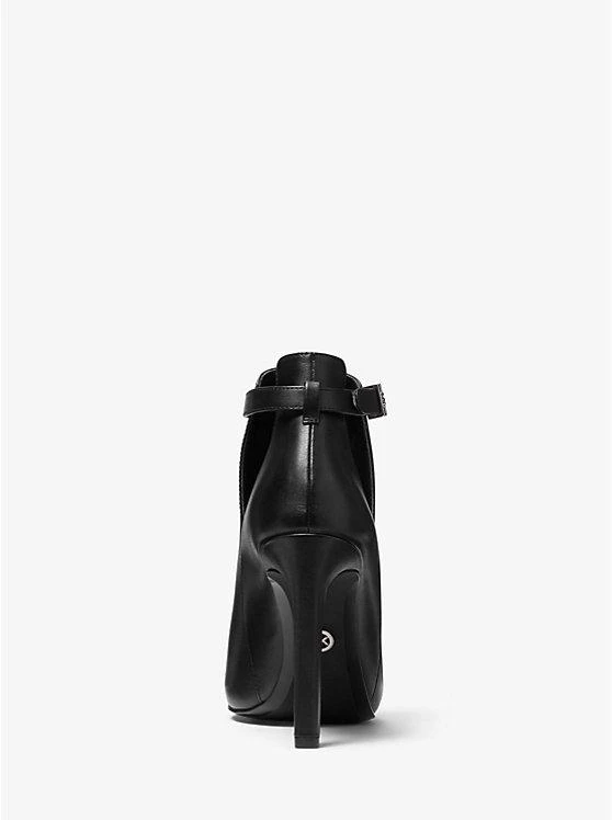 商品Michael Kors|Lawson Leather Open-Toe Ankle Boot,价格¥908,第3张图片详细描述