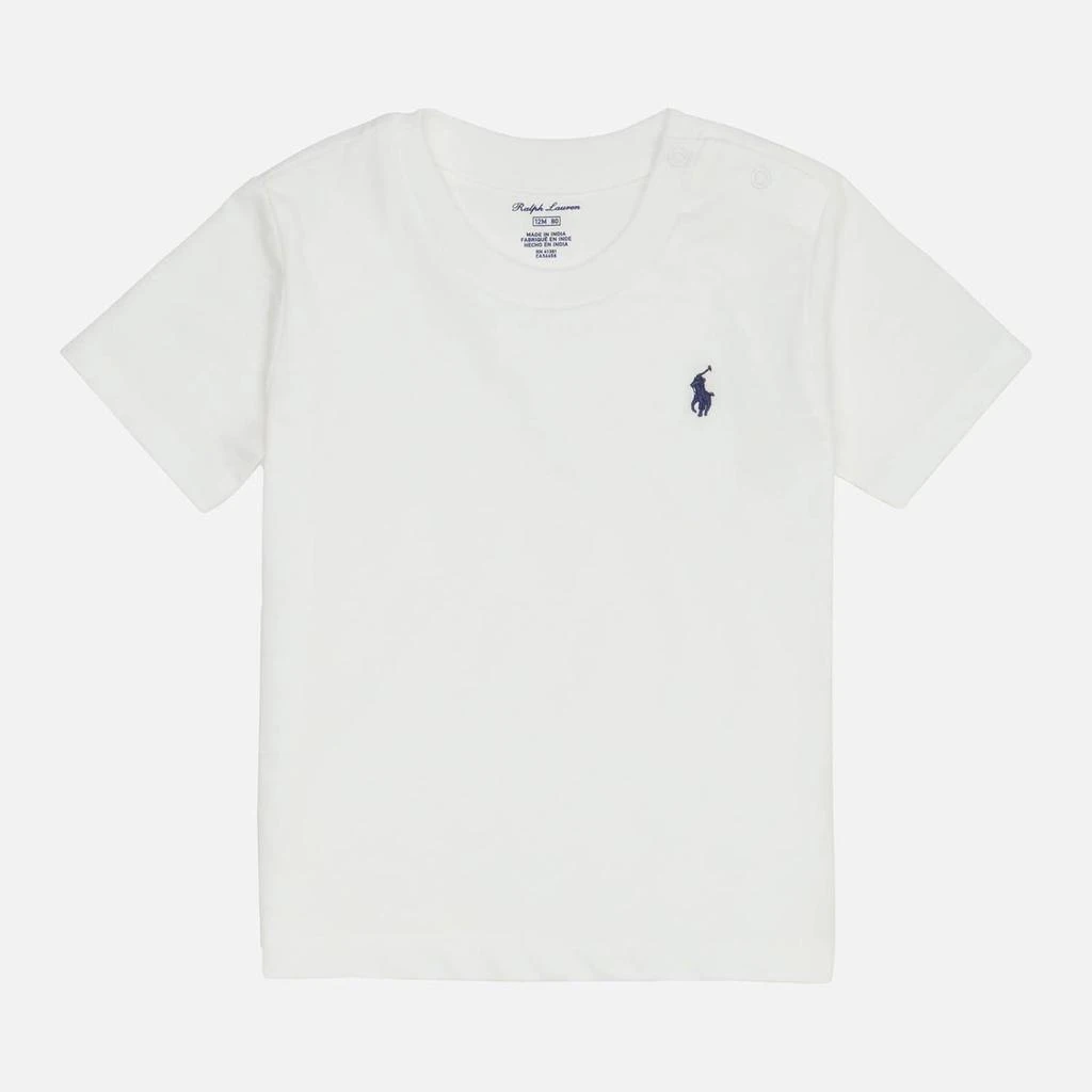 商品Ralph Lauren|Polo Ralph Lauren Babies' Small Logo T-Shirt - White,价格¥161,第1张图片