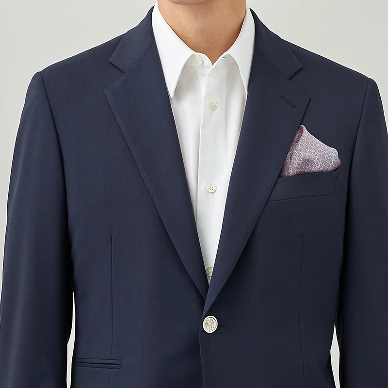   预订款1-2周 HERMES/爱马仕 22年早春新款 45 H au Maillon系列 男士粉红色/天蓝/白色真丝方巾口袋巾H806245T16 商品