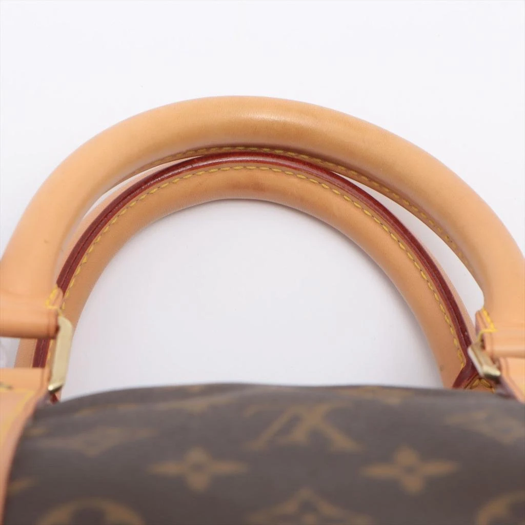 Louis Vuitton Brown Monogram Canvas Leather Keepall 55 cm Duffle Bag Luggage 商品