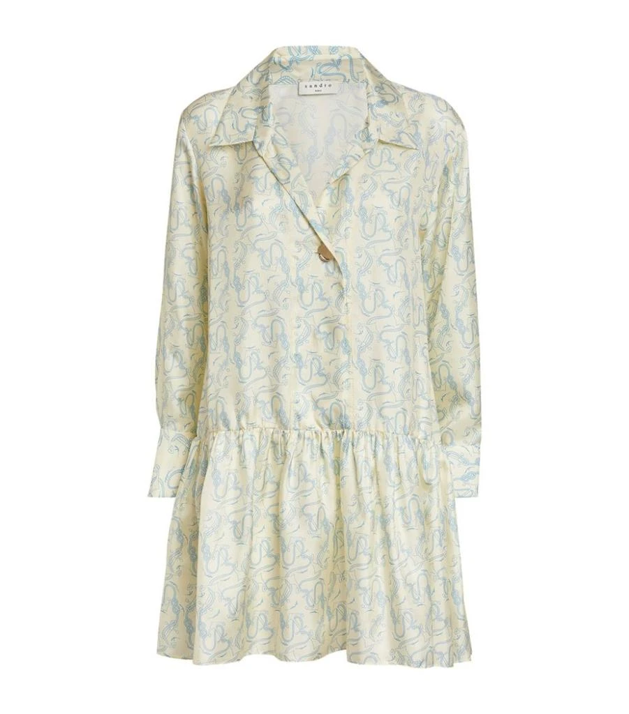 商品Sandro|Silk Printed Dress,价格¥1765,第1张图片