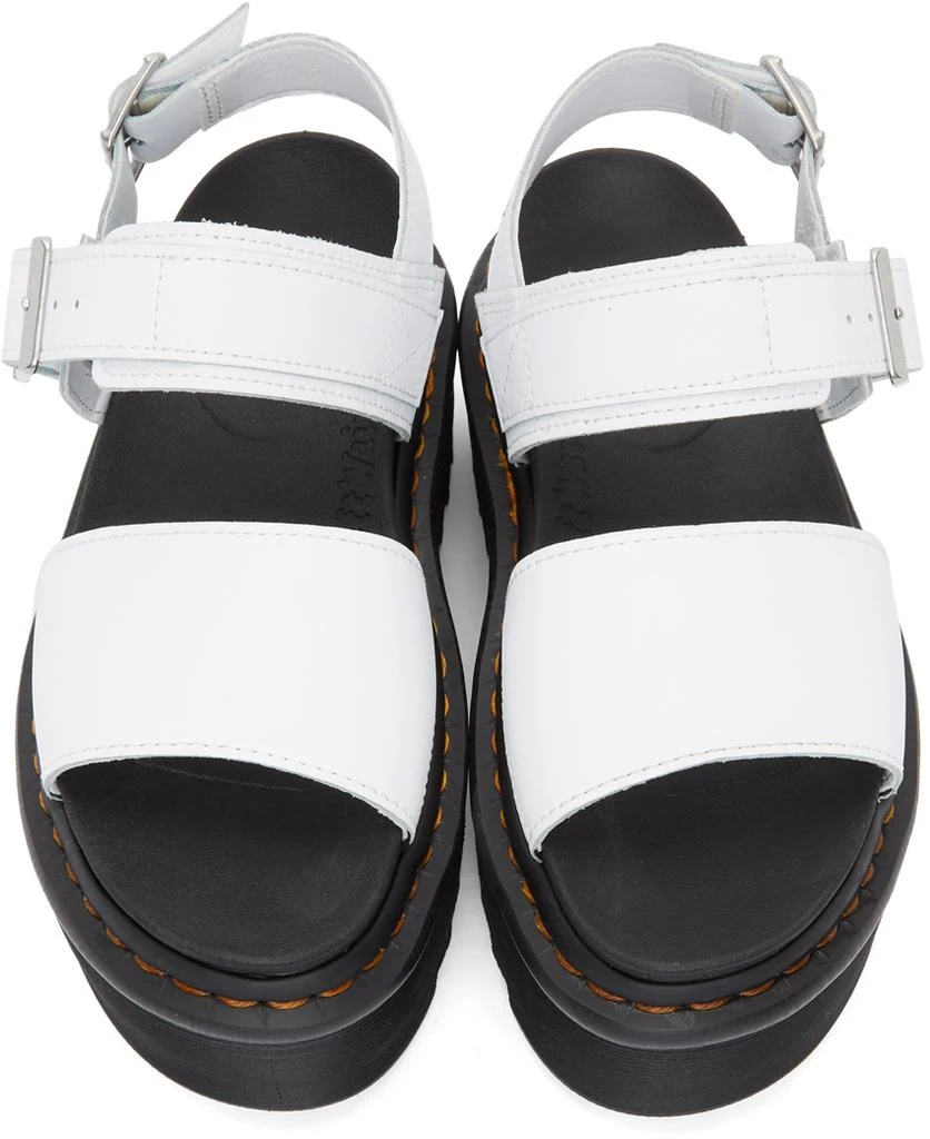 商品Dr. Martens|White Voss Quad Strap Platform Sandals,价格¥457,第5张图片详细描述