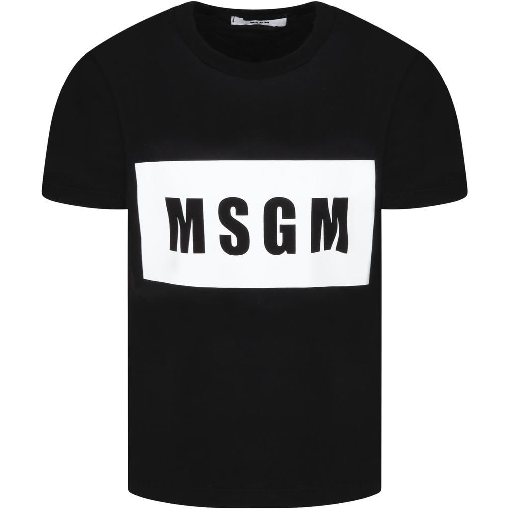 商品MSGM|MSGM Black T,价格¥569,第1张图片