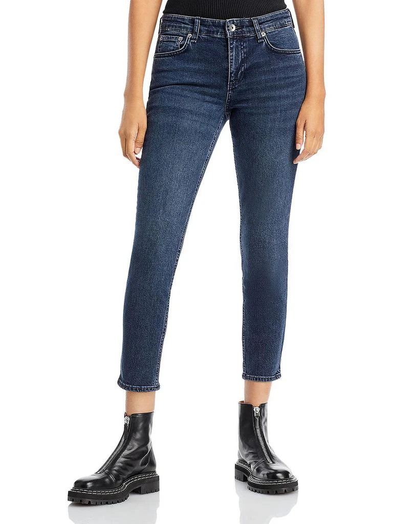 商品Rag & Bone|Cate Womens Denim Dark Wash Skinny Jeans,价格¥556,第1张图片