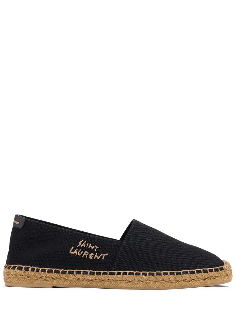 商品Yves Saint Laurent|Logo Cotton & Linen Canvas Espadrilles,价格¥4977,第1张图片