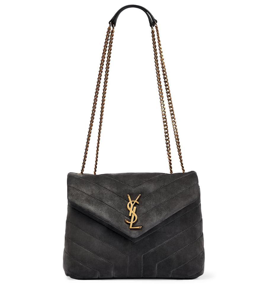 商品Yves Saint Laurent|Loulou S号绒面革单肩包,价格¥20417,第1张图片