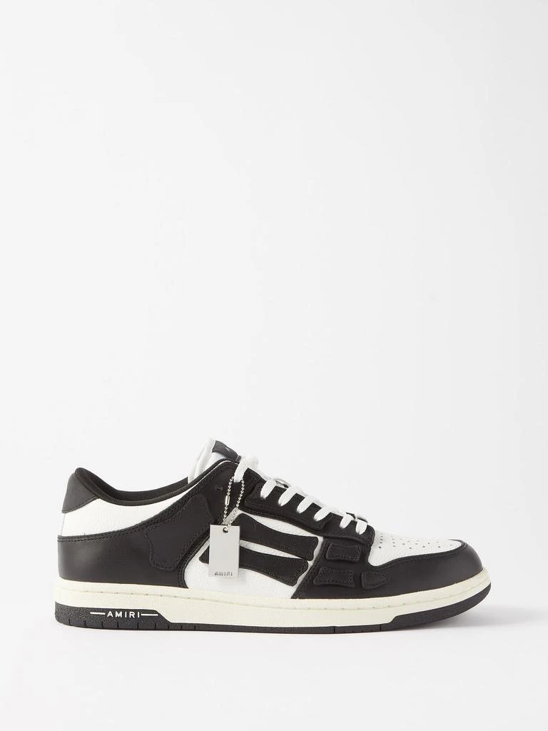 商品[国内直发] AMIRI|Skel Top leather trainers,价格¥3723,第1张图片