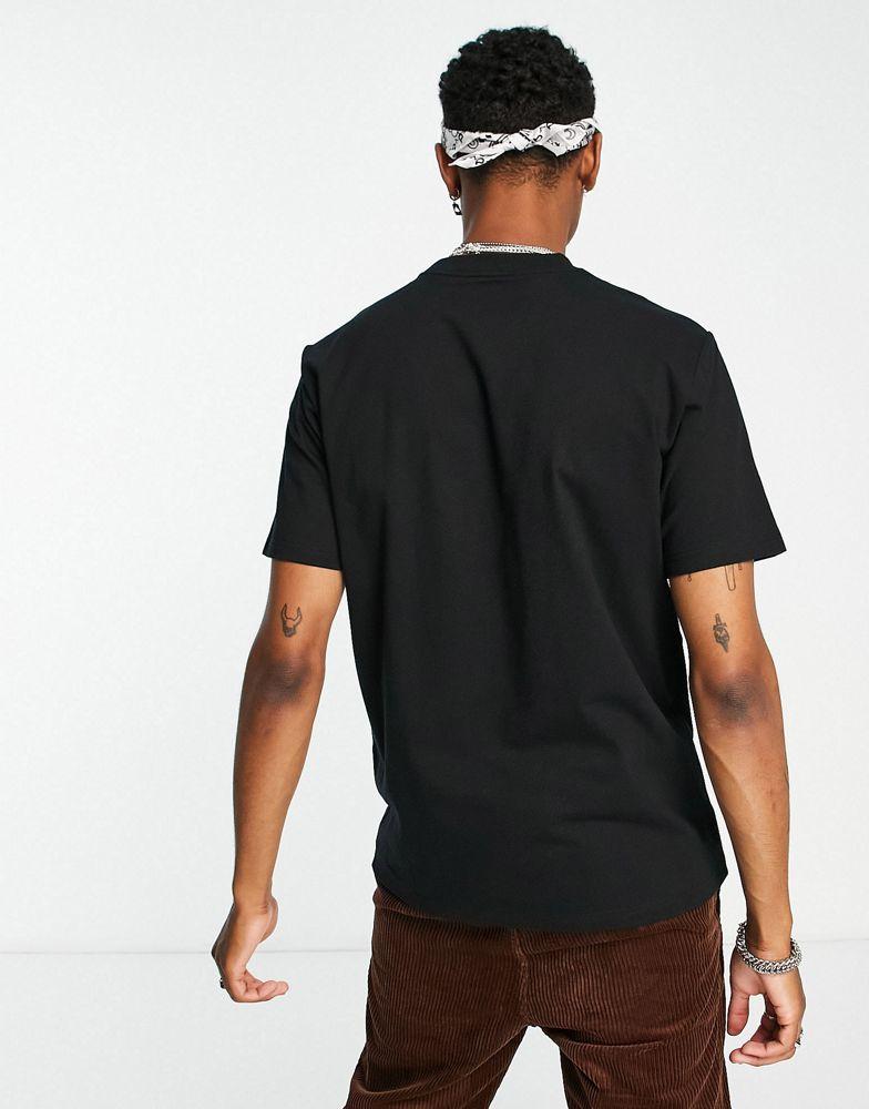 Carhartt WIP university t-shirt in black商品第4张图片规格展示