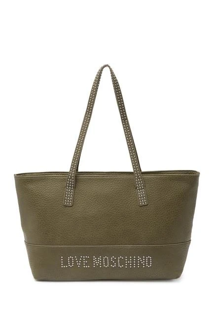 商品Moschino|Pebbled Studded Logo Tote Bag,价格¥1199,第1张图片