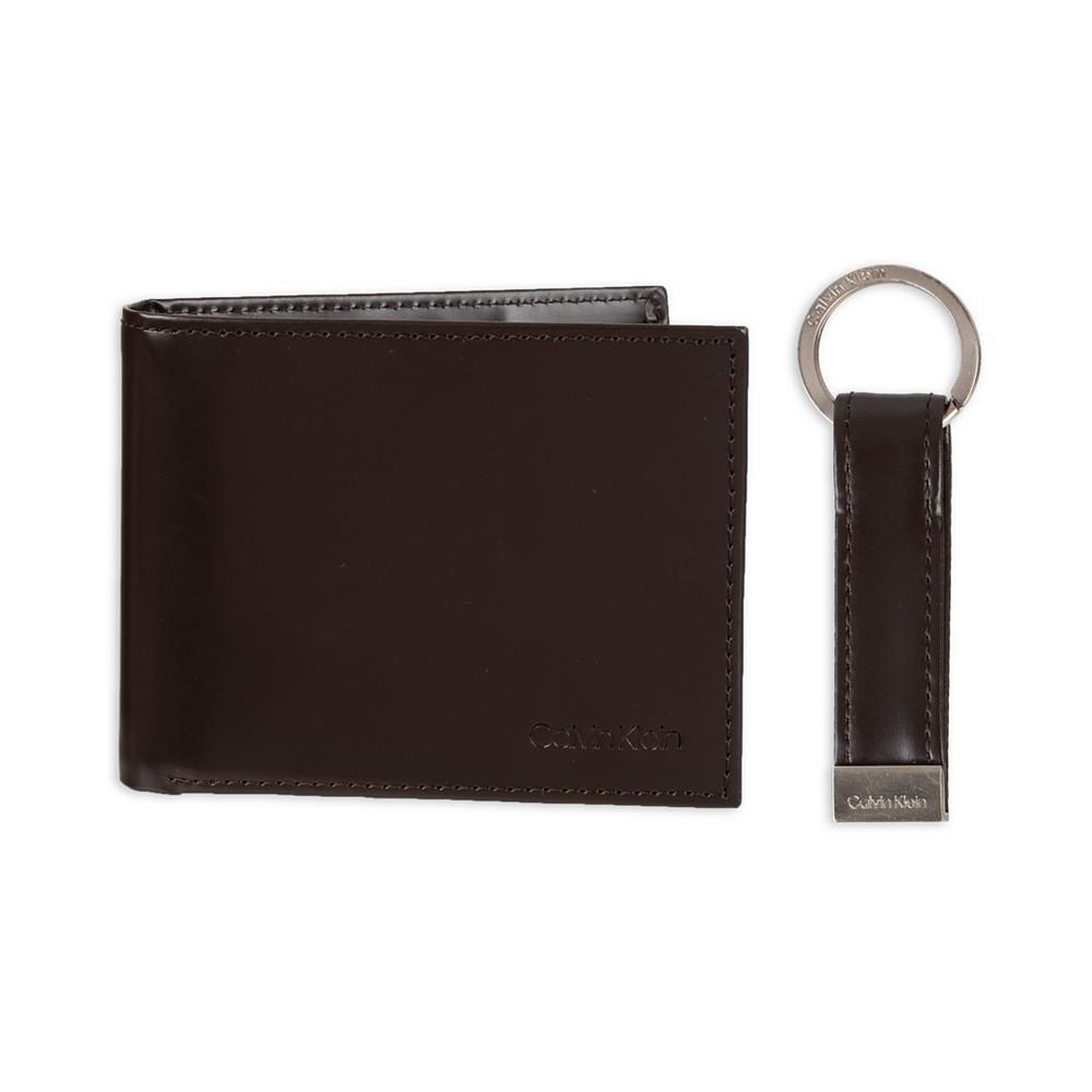 商品Calvin Klein|Men's RFID Slimfold Wallet & Key Fob Set,价格¥183,第1张图片