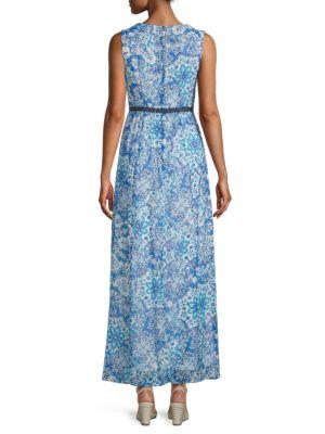 Paisley-Print Sleeveless Maxi Dress商品第2张图片规格展示