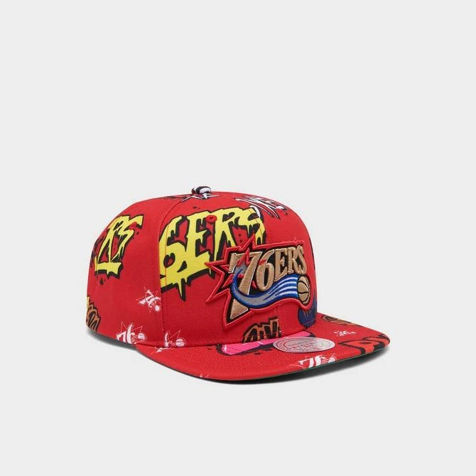 Mitchell & Ness Philadelphia 76ers NBA Sticker Pack Hardwood Classics Snapback Hat 商品
