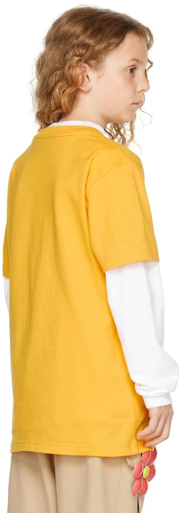 商品Drew House|SSENSE Exclusive Kids Yellow Painted Mascot T-Shirt,价格¥486,第3张图片详细描述