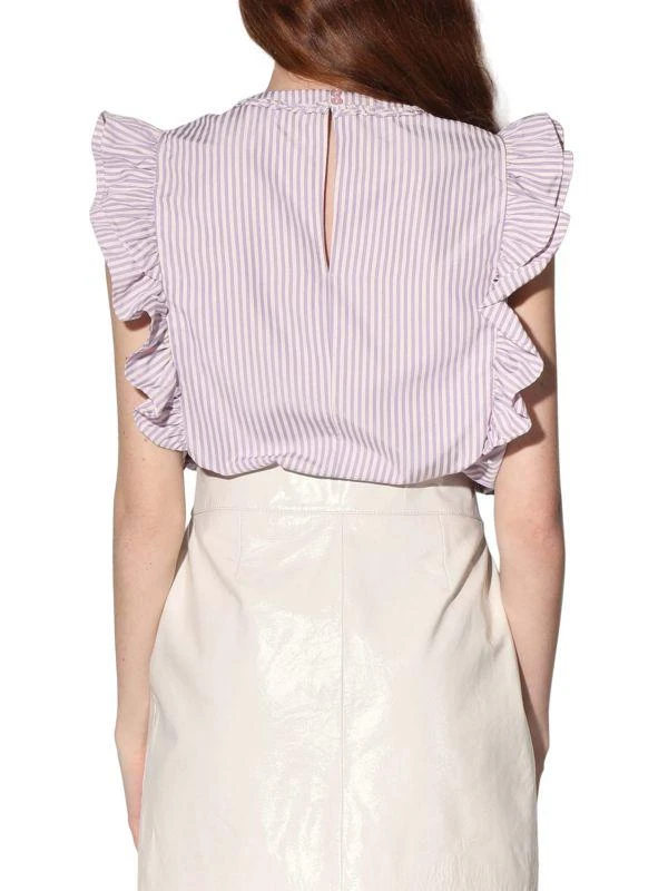 商品Walter Baker|Paige Ruffle Striped Top,价格¥282,第2张图片详细描述