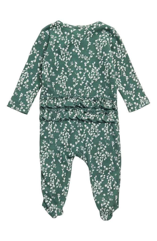 商品Jessica Simpson|Floral Long Sleeve Zip Footie & Headband Set,价格¥59,第2张图片详细描述