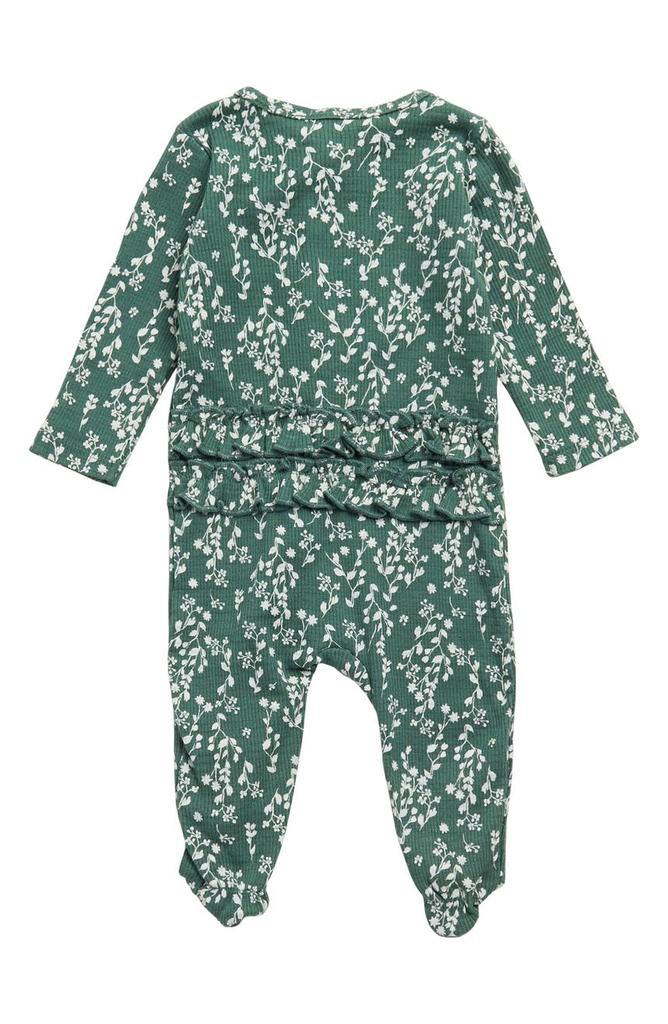 商品Jessica Simpson|Floral Long Sleeve Zip Footie & Headband Set,价格¥88,第4张图片详细描述