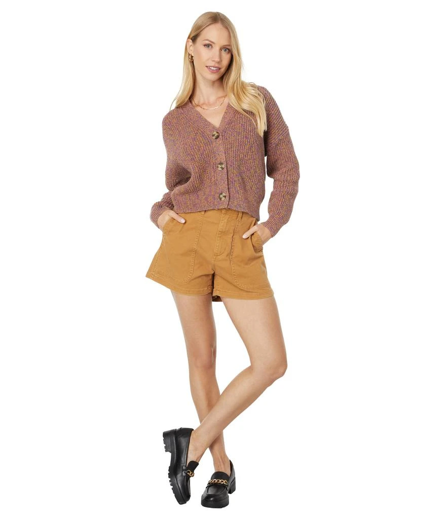 商品Madewell|Marled Greywood Crop Cardigan Sweater,价格¥360,第4张图片详细描述