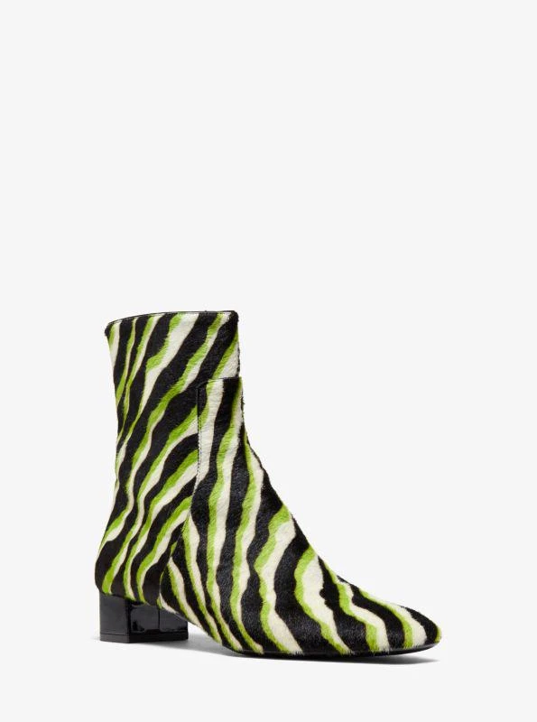 商品Michael Kors|Quinn Zebra Calf Hair Ankle Boot,价格¥2462,第1张图片