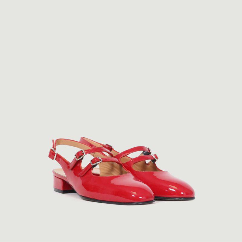 Peach Double Strap Derbies Red Carel商品第3张图片规格展示