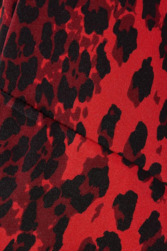 Gerarda leopard-print washed-silk mini dress商品第2张图片规格展示