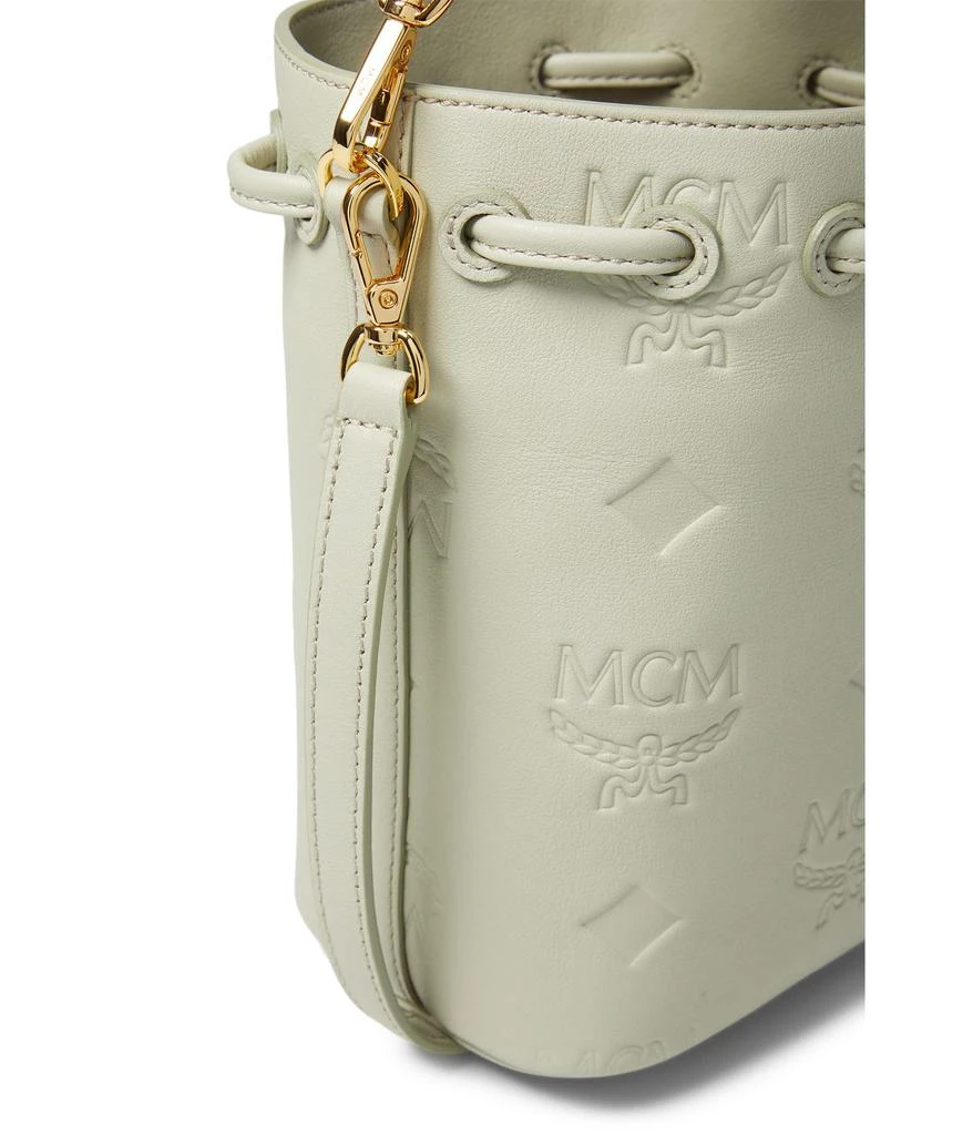 商品MCM|Dessau Embroidered Monogram Leather Drawstring Medium,价格¥7398,第3张图片详细描述