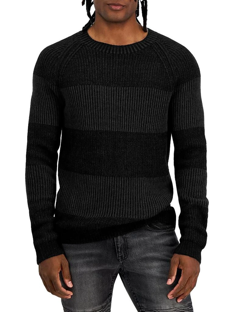 商品INC International|Mens Ribbed Pullover Crewneck Sweater,价格¥204,第3张图片详细描述