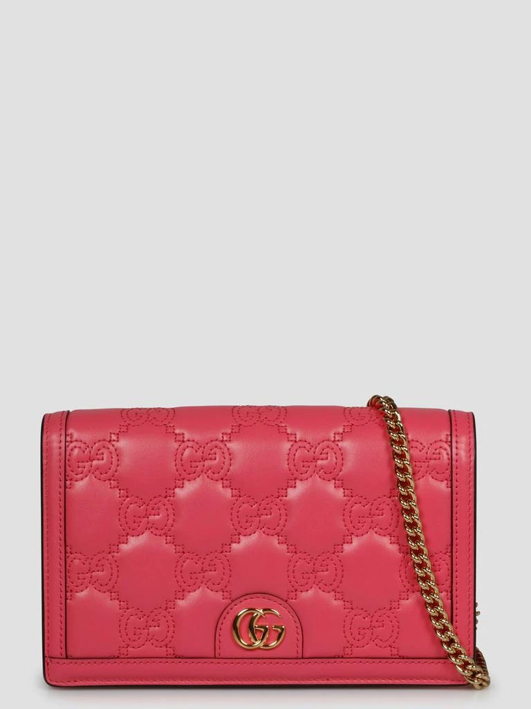 商品Gucci|Gg matelassé chain wallet,价格¥8139,第1张图片