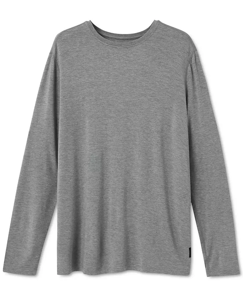 商品SAXX|Men's Snooze Relaxed-Fit Heathered Long-Sleeve Sleep T-Shirt,价格¥360,第2张图片详细描述