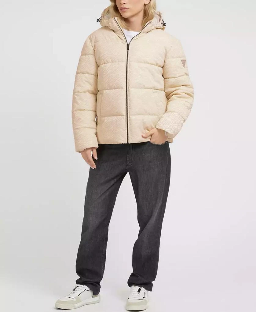 商品GUESS|Men's Allover Logo Puffer Jacket,价格¥1671,第3张图片详细描述