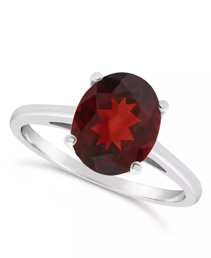 商品Macy's|Garnet (3-1/10 ct. t.w.) Ring in 14K White Gold,价格¥4843,第1张图片