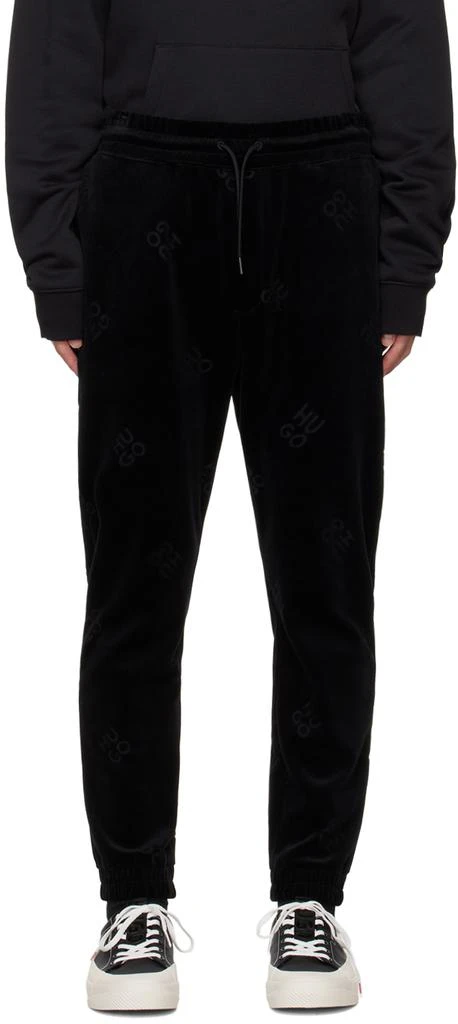 商品Hugo Boss|Black Embossed Sweatpants,价格¥523,第1张图片