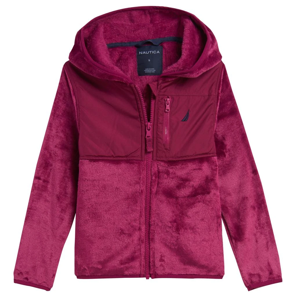 商品Nautica|Little Girls' Faux-Fur Nautex Hooded Jacket (4-7),价格¥120,第3张图片详细描述