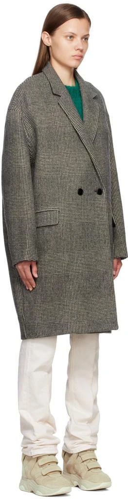 商品Isabel Marant|Black & White Effegozi Coat,价格¥3401,第2张图片详细描述