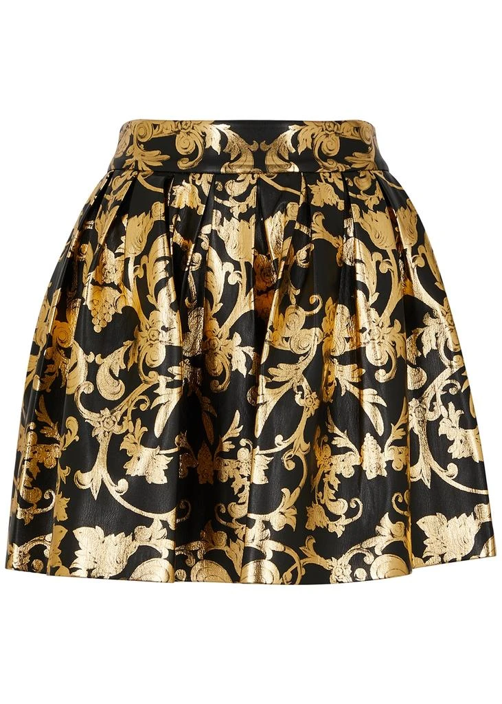 商品Alice + Olivia|Fizer printed vegan leather mini skirt,价格¥4094,第1张图片