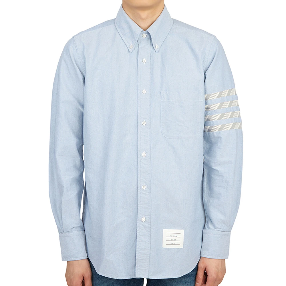 商品Thom Browne|THOM BROWNE 男士淡蓝色衬衫 MWL374D-06177-480,价格¥2347,第1张图片