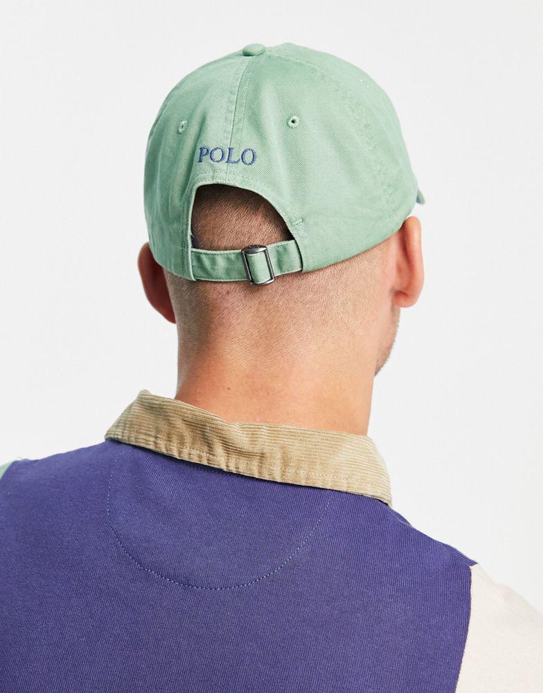 商品Ralph Lauren|Polo Ralph Lauren x ASOS exclusive collab cap in  green with circle logo,价格¥258,第5张图片详细描述