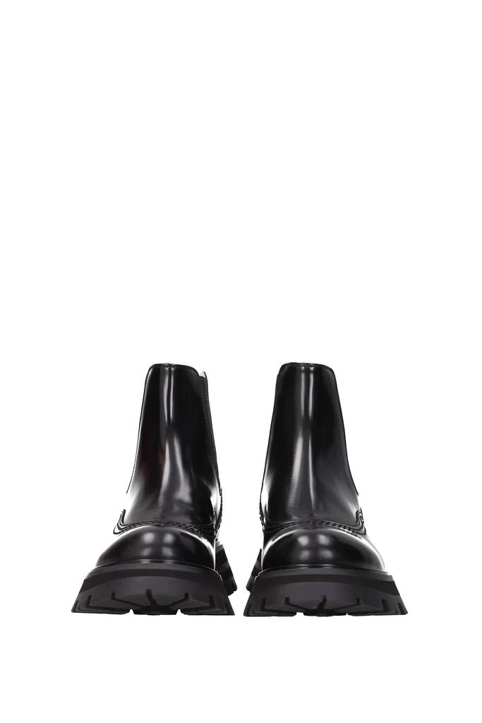 商品Alexander McQueen|Ankle boots Leather Black,价格¥2624,第3张图片详细描述