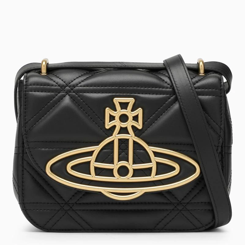 商品Vivienne Westwood|Linda black leather shoulder bag,价格¥5932,第1张图片