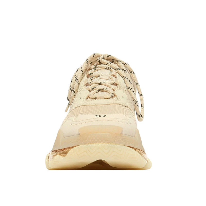 【预售3-7天】Balenciaga/巴黎世家 21年秋冬  Triple S Clear Sole系列 女士浅米色双层泡沫和网布运动鞋544351W2GA19100 商品
