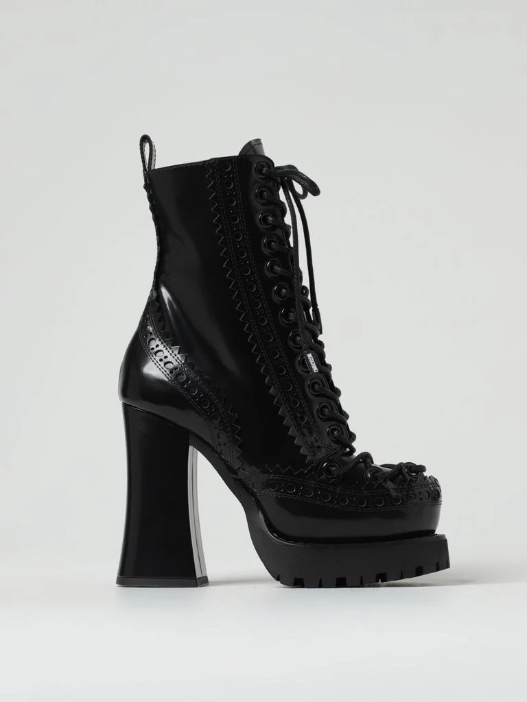 商品Moschino|Moschino Couture ankle boots in brushed leather,价格¥8617,第1张图片