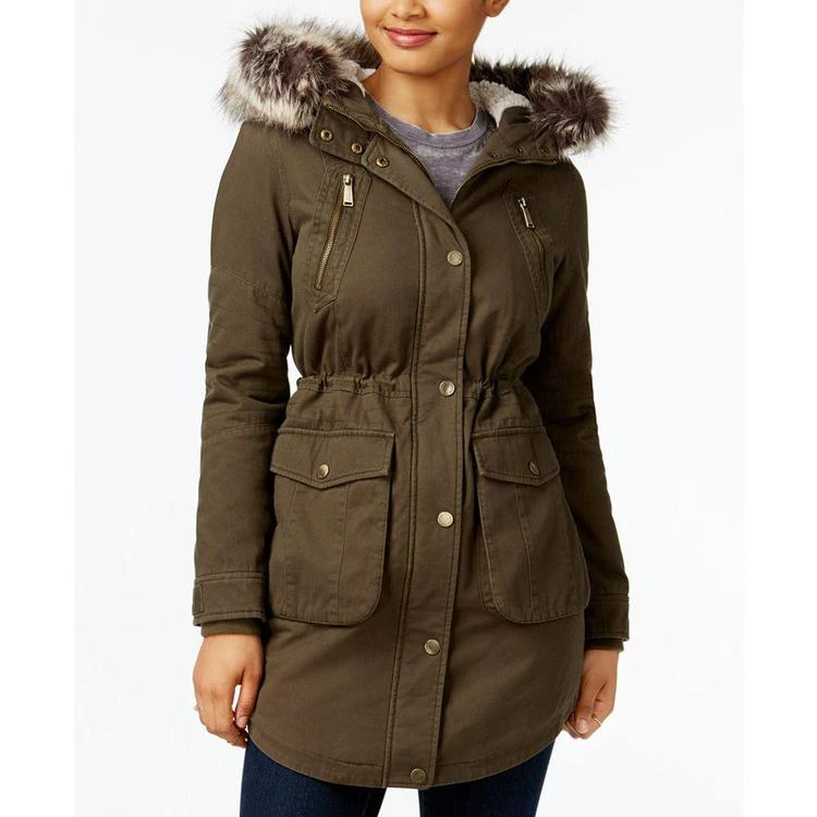 商品BCBG|Faux-Fur-Trim Anorak,价格¥823,第1张图片