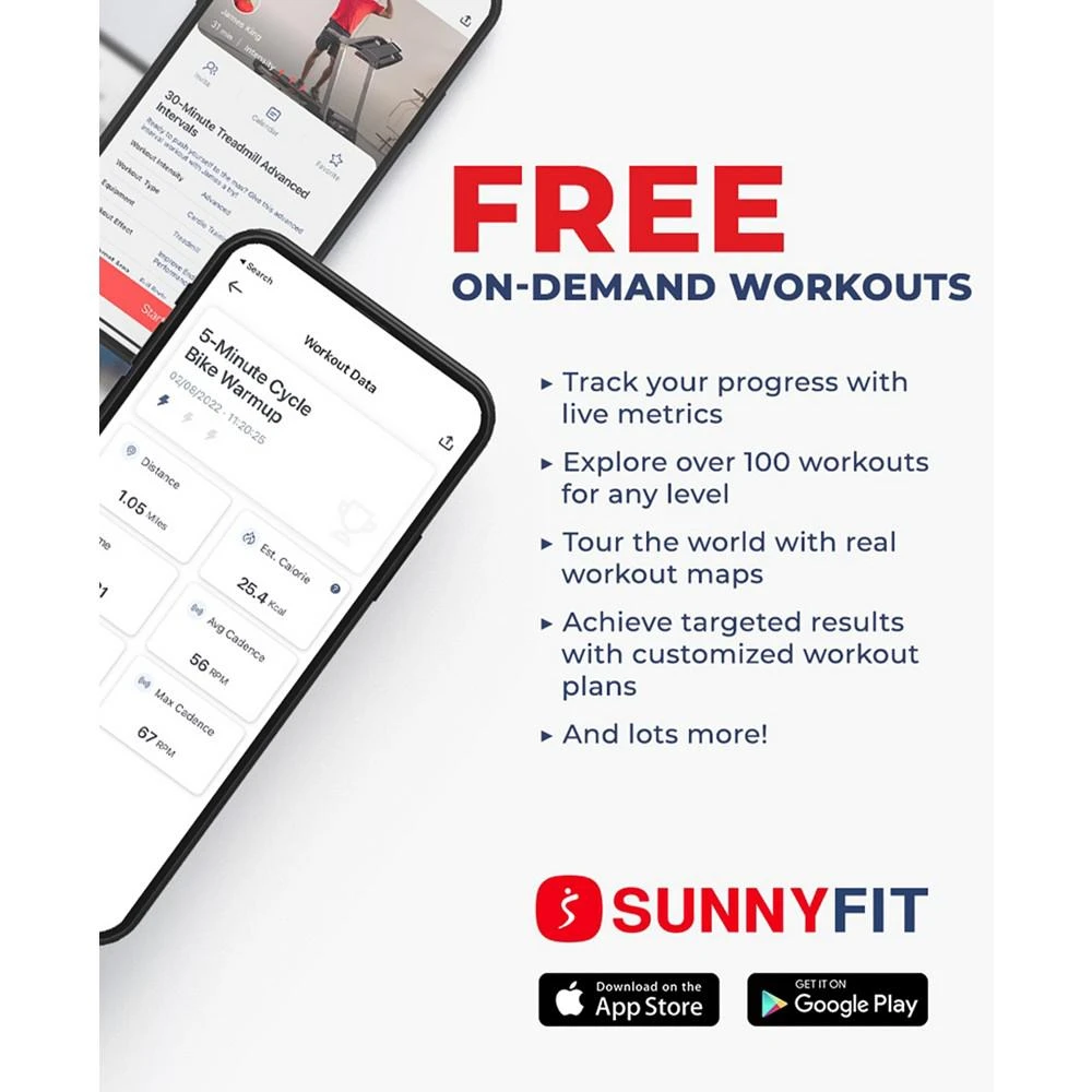 商品Sunny Health & Fitness|Essentials Series Magnetic Smart Elliptical, Sf-E322002,价格¥4048,第3张图片详细描述