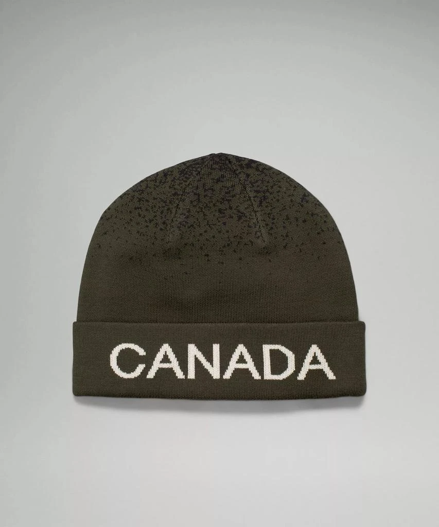商品Lululemon|Team Canada Wool-Blend Reversible Beanie *CPC Logo,价格¥124,第1张图片