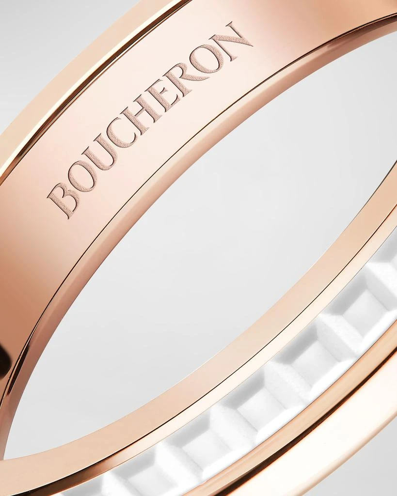商品Boucheron|Quatre 18K Rose Gold & Ceramic Band Ring,价格¥17370,第4张图片详细描述