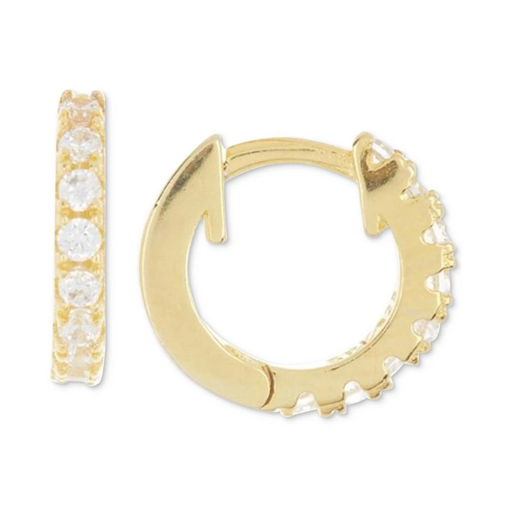 商品ADORNIA|Crystal Small Huggie Hoop Earrings, 0.35",价格¥145,第1张图片