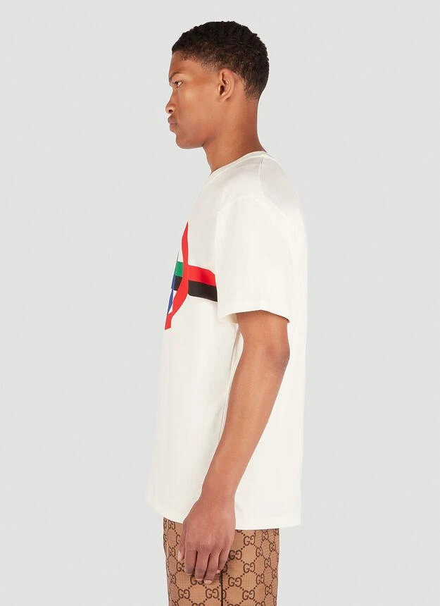 商品Gucci|Interlocking G Print T-Shirt in White,价格¥5107,第3张图片详细描述