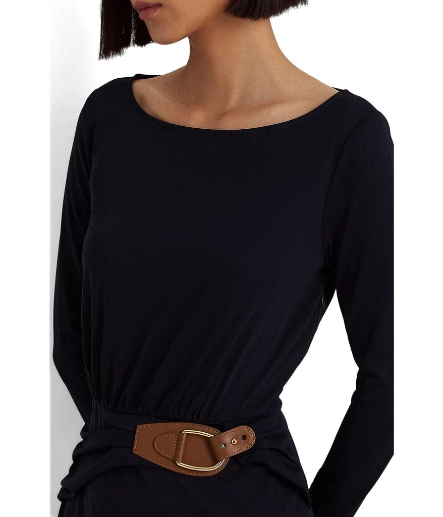 商品Ralph Lauren|Buckle-Trim Stretch Jersey Dress,价格¥1079,第3张图片详细描述