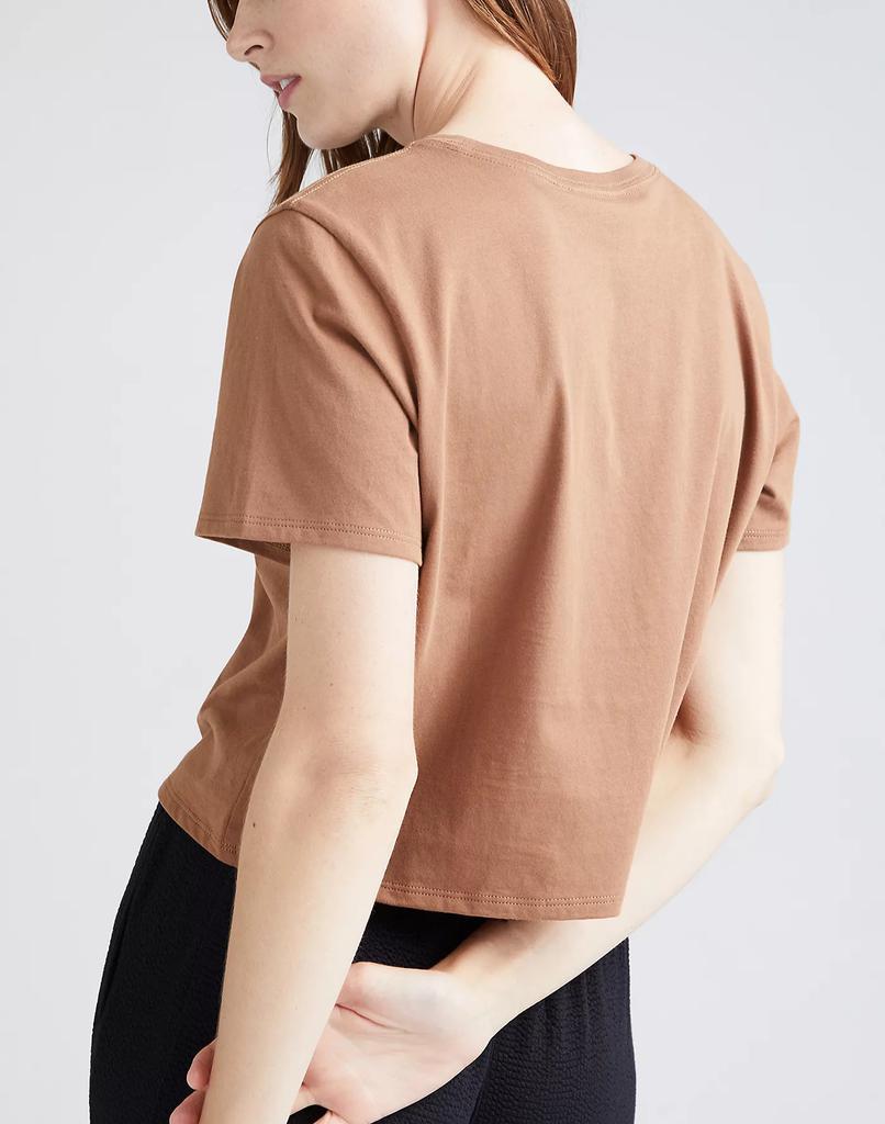 商品Madewell|Richer Poorer Pima Boxy Crop Tee,价格¥287,第6张图片详细描述