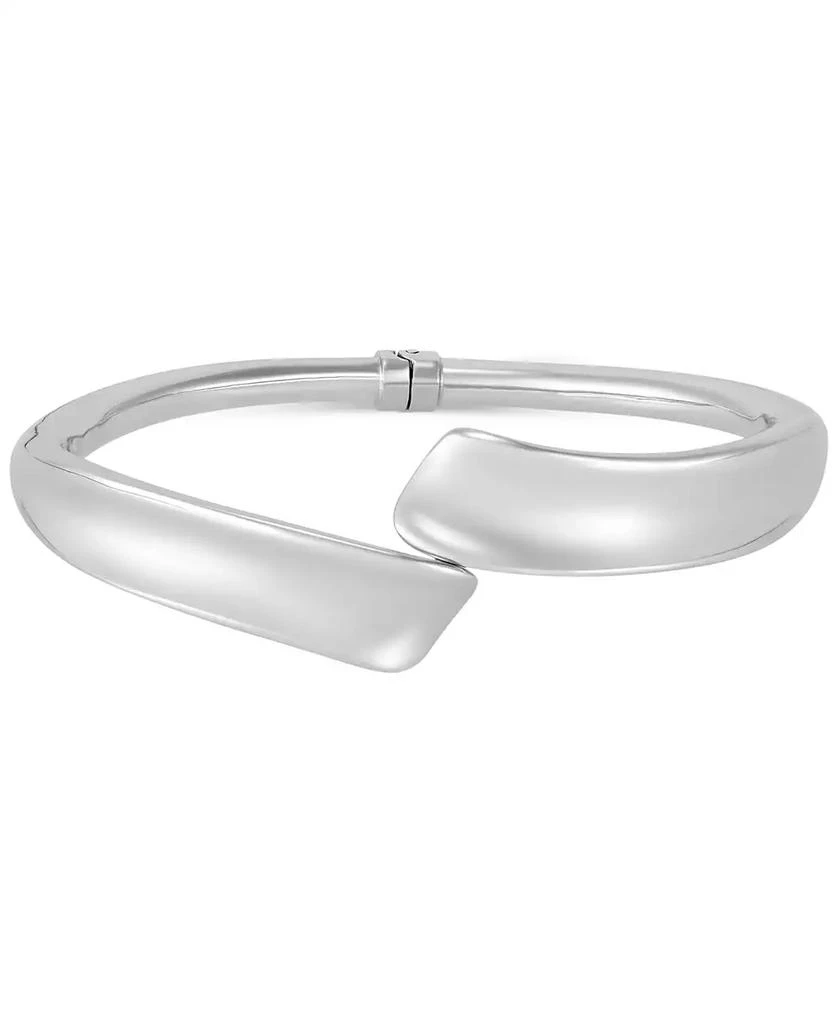 商品Italian Silver|Flared Edge Bypass Bangle Bracelet in Sterling Silver,价格¥4965,第3张图片详细描述